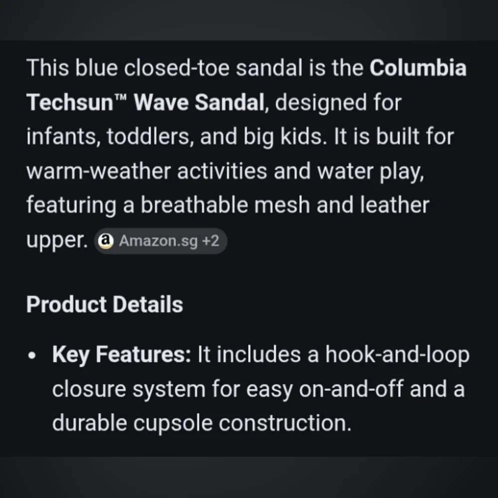 Columbia Techsun Wave Sandals Blue Hook & Loop Toddler Sz 9 Pool Beach Vacation